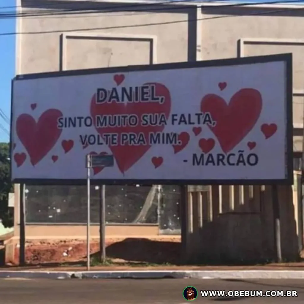 Daniel sinto muito sua falta volte pra mim.