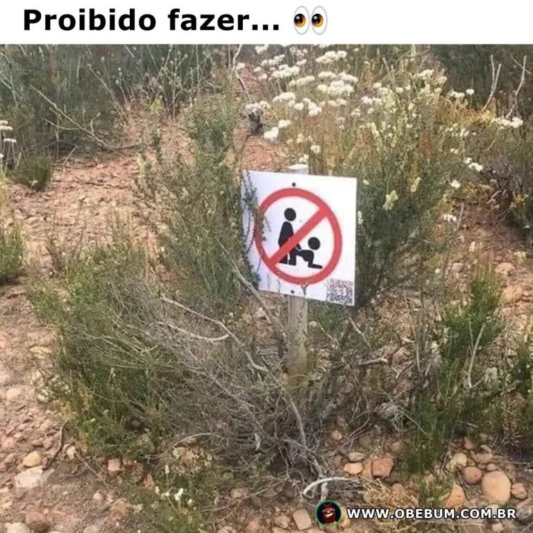 Proibido fazer no mato