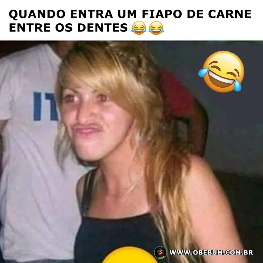Quando entra um fiapo de carne entre os dentes