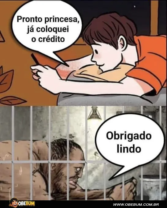 Meme engraçado sobre golpe do Pix e mensagens de uma suposta mulher