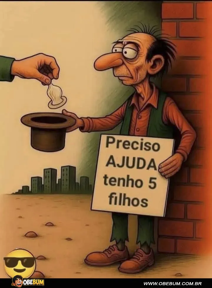 😂 O homem já aprendeu a lição